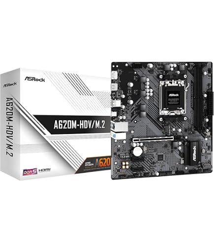 Amazon | ASRock マザーボード A620M-HDV/M.2+ AMD Ryzen 7000